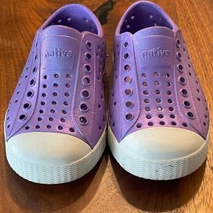 Native Jefferson Child Shoe Pearlescent Purple